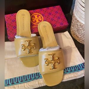 Tory Burch Eleanor Slide Sandals with Iconic Logo